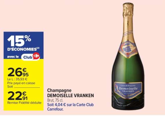 Champagne DEMOISELLE VRANKEN