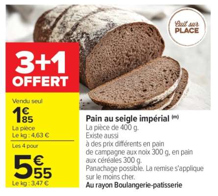 Pain au seigle impérial