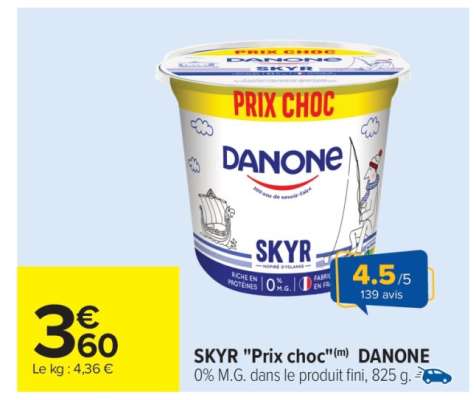 SKYR "Prix choc"(m) DANONE
