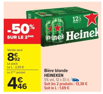 Bière Blonde Heineken*