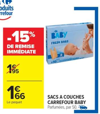 SACS A COUCHES CARREFOUR BABY