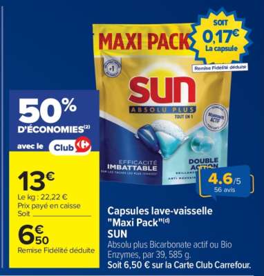 Capsules Lave vaisselle "Maxi Pack"