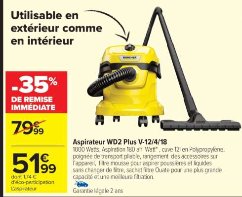 Aspirateur WD2 Plus V-12/4/18