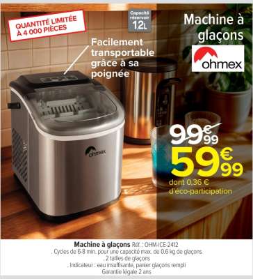 Machine à glaçons Ohmex