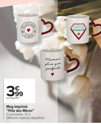 Mug imprimé “Fête des Mères”