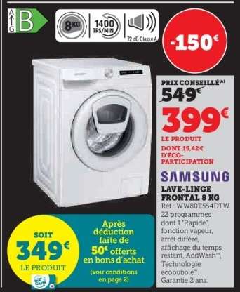 Samsung Lave-linge Frontal 8 KG