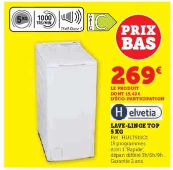 Lave-linge Top 5 kg