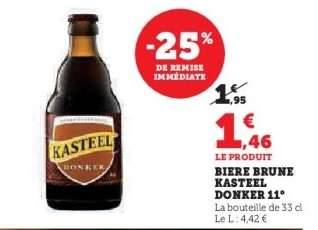 BIERE BRUNE KASTEEL DONKER 11°