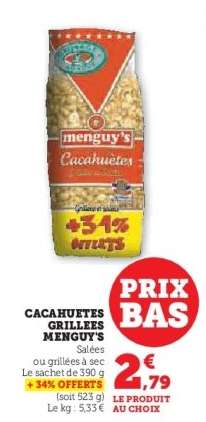 CACAHUETES GRILLEES MENGUY'S