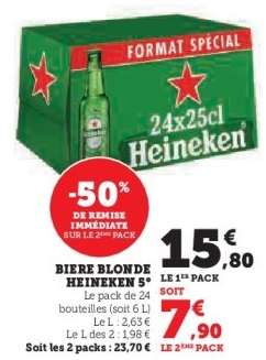 Biere Blonde Heineken 5°
