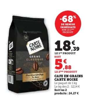 CAFE EN GRAINS CARTE NOIRE