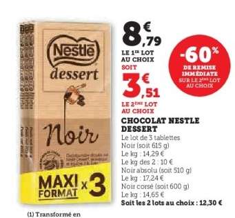 Chocolat Nestlé Dessert