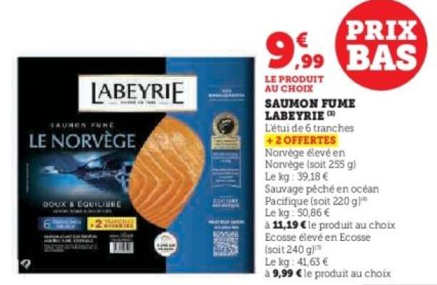SAUMON FUMÉ LABEYRIE