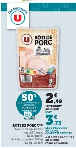 Rôti de Porc U