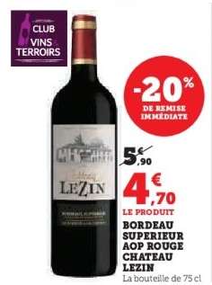 Bordeaux Superieur AOP Rouge Chateau Lezin