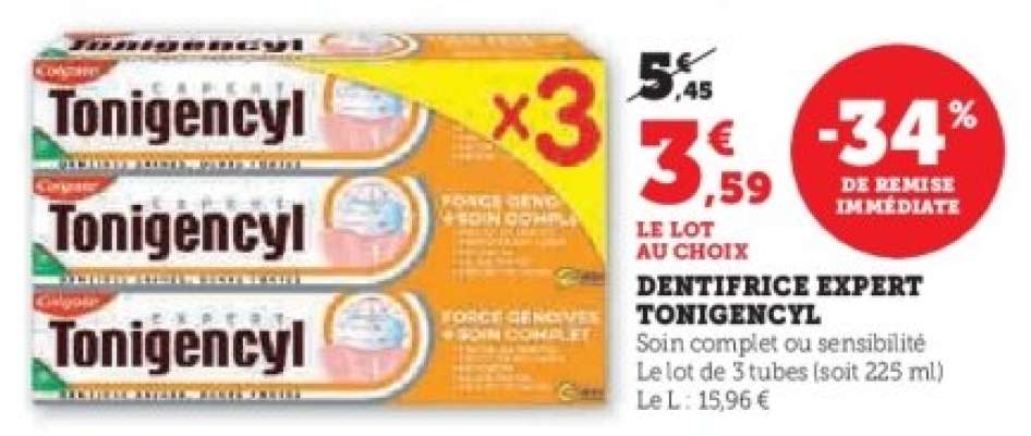 Dentifrice Expert Tonigencyl