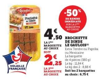 Brochette de Dinde Le Gaulois