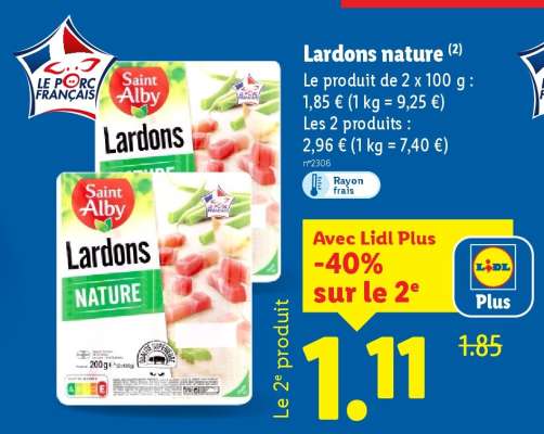 Lardons nature