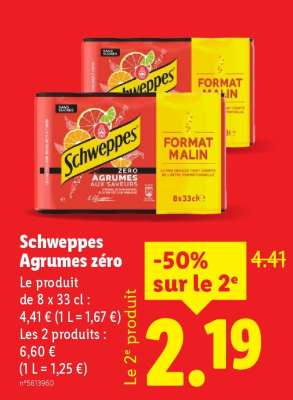 Schweppes Agrumes Zéro