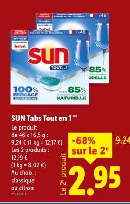 Sun Tabs Tout en 1