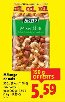 Mélange de noix