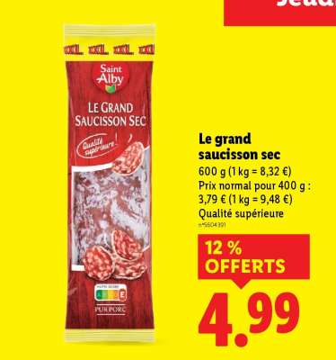 Le grand saucisson sec