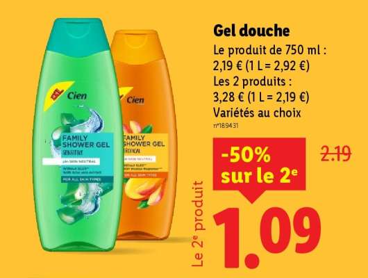 Gel douche