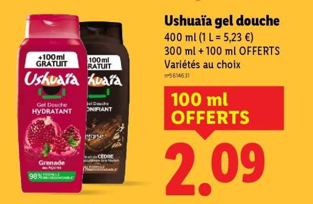 USHUAIA Gel douche