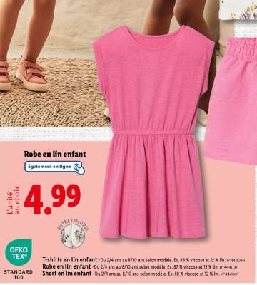 Robe en lin enfant