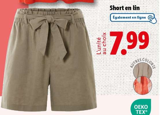 Short en lin