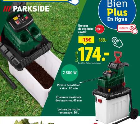 Broyeur de végétaux à rotor