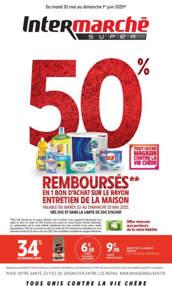 Catalogue Intermarché Super - 20/05/2025 - 01/06/2025.