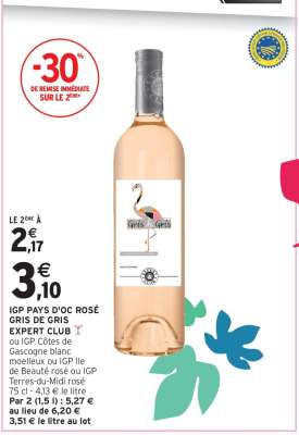 IGP PAYS D'OC ROSÉ GRIS DE GRIS