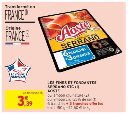 LES FINES ET FONDANTES SERRANO STG