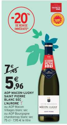 AOP MACON-LUGNY SAINT PIERRE BLANC SEC L'AURORE