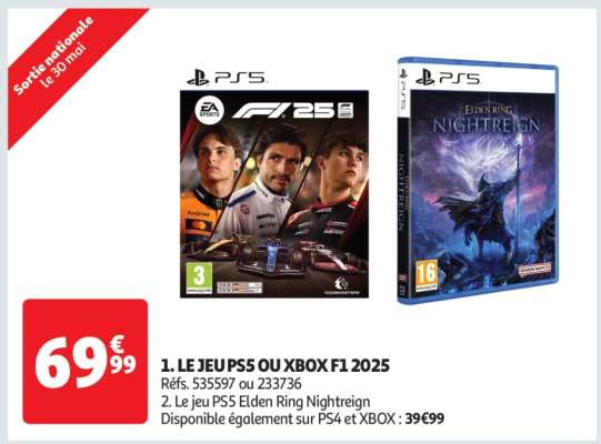 LE JEU PS5 OU XBOX F1 2025