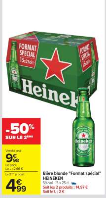 Bière blonde "Format spécial" HEINEKEN