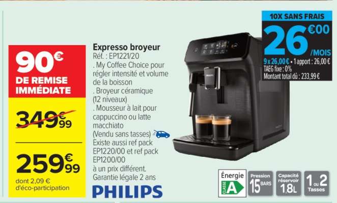 Expresso broyeur