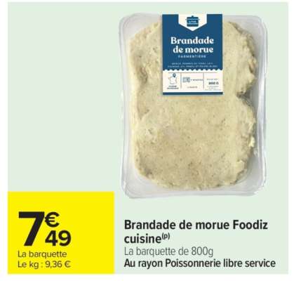 Brandade de morue Foodiz cuisine