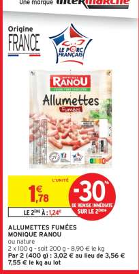 ALLUMETTES FUMÉES MONIQUE RANOU