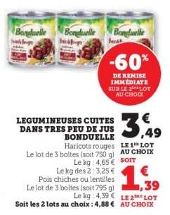 Légumineuses cuites Bonduelle