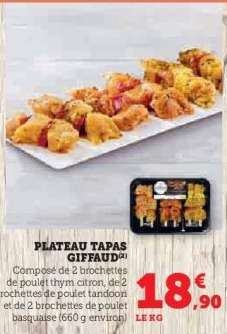 PLATEAU TAPAS GIFFAUD