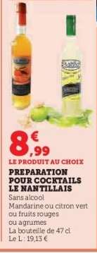 PREPARATION POUR COCKTAILS LE NANTILLAIS