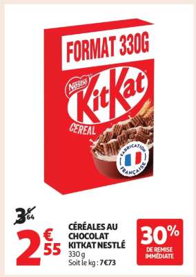 CÉRÉALES AU CHOCOLAT KITKAT NESTLÉ