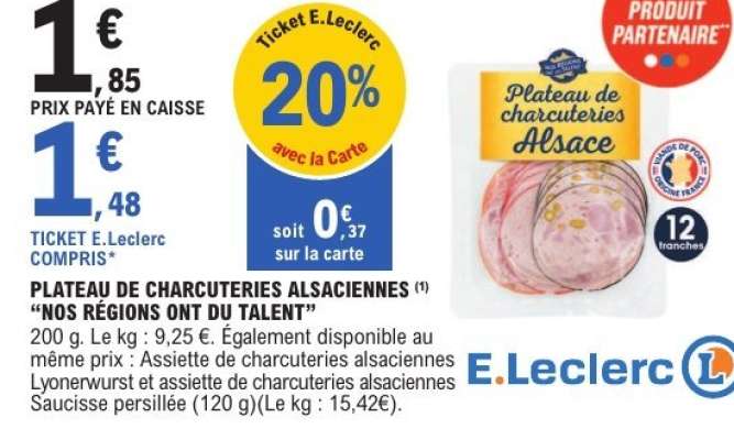 Plateau de charcuteries alsaciennes
