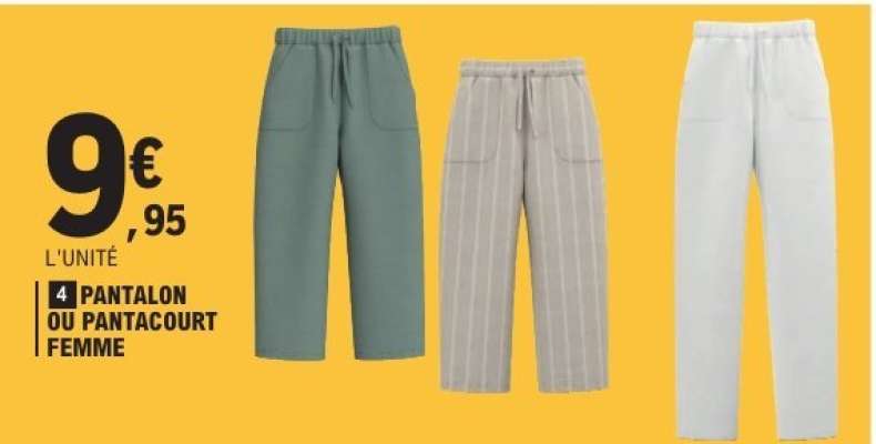 PANTALON OU PANTACOURT FEMME