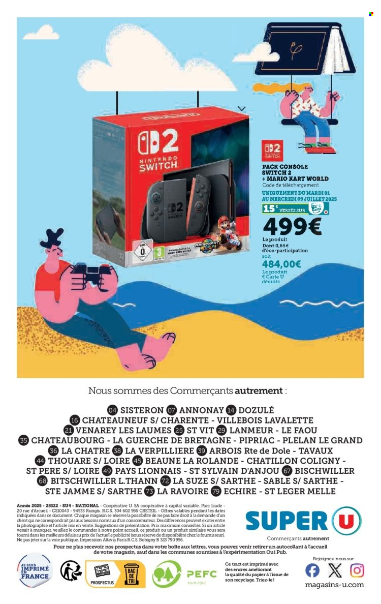 Catalogue SUPER U - 01/07/2025 - 10/08/2025. Page 16