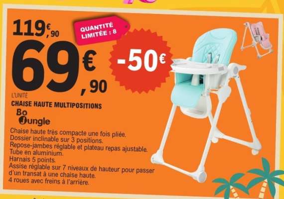Chaise Haute Multipositions