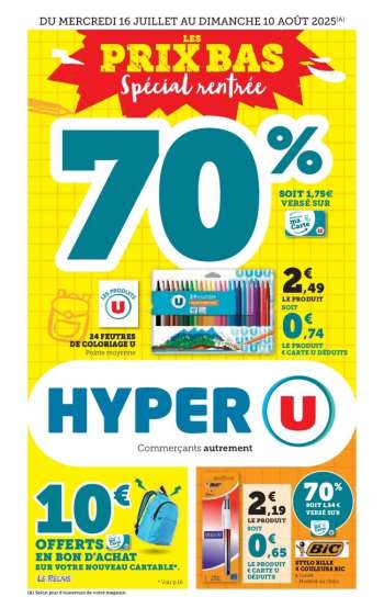 Catalogue HYPER U - 16/07/2025 - 10/08/2025.