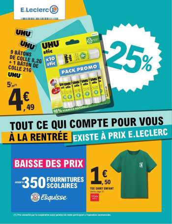 Catalogue E.Leclerc - 29/07/2025 - 06/09/2025.